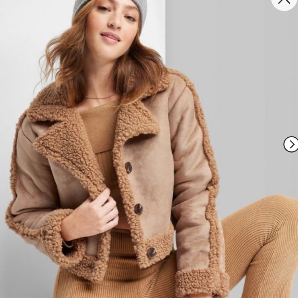 Shearling jacket wild fable